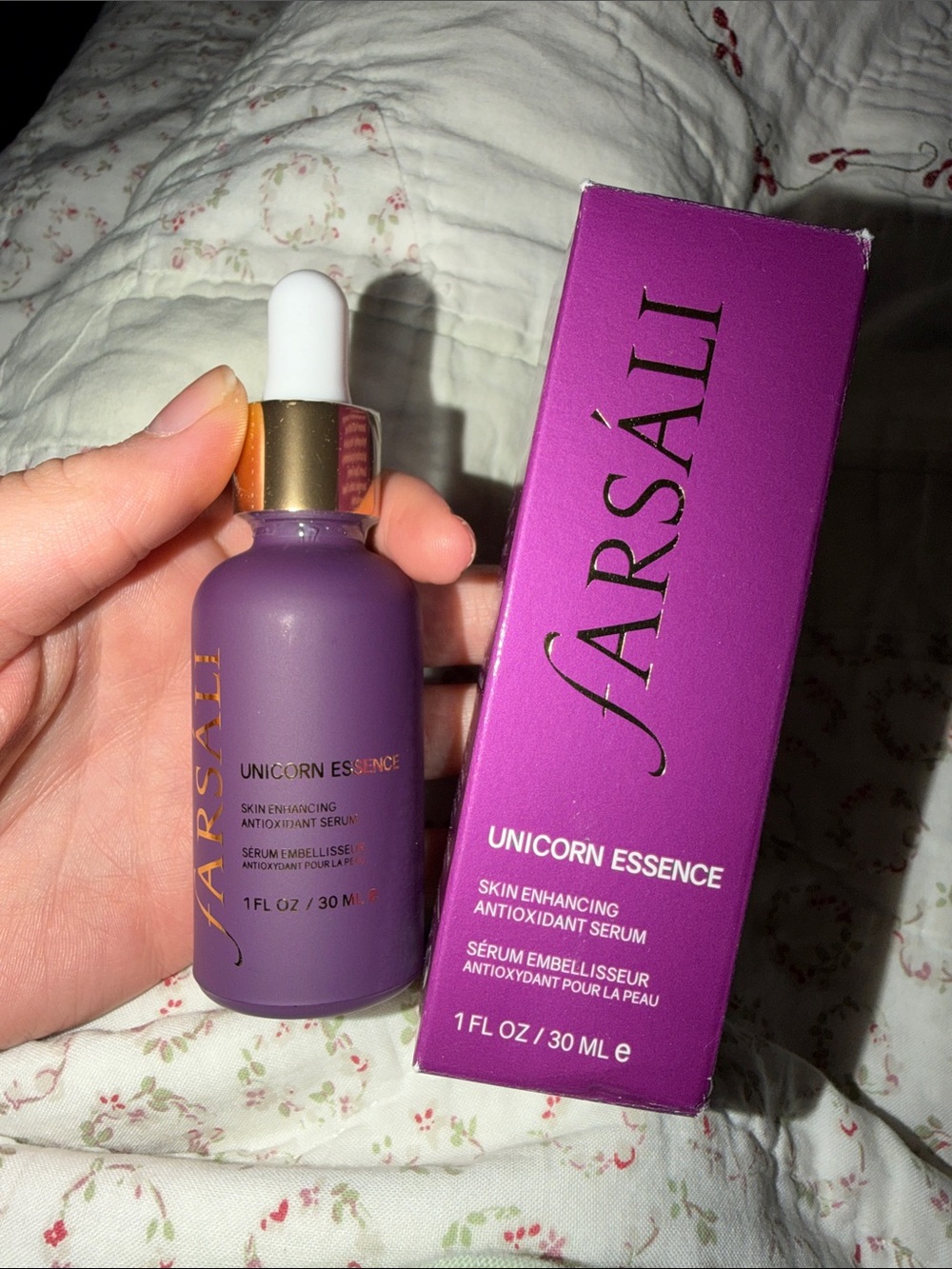 fARSALI Unicorn Essence Antioxidant Serum — Purple & Gold